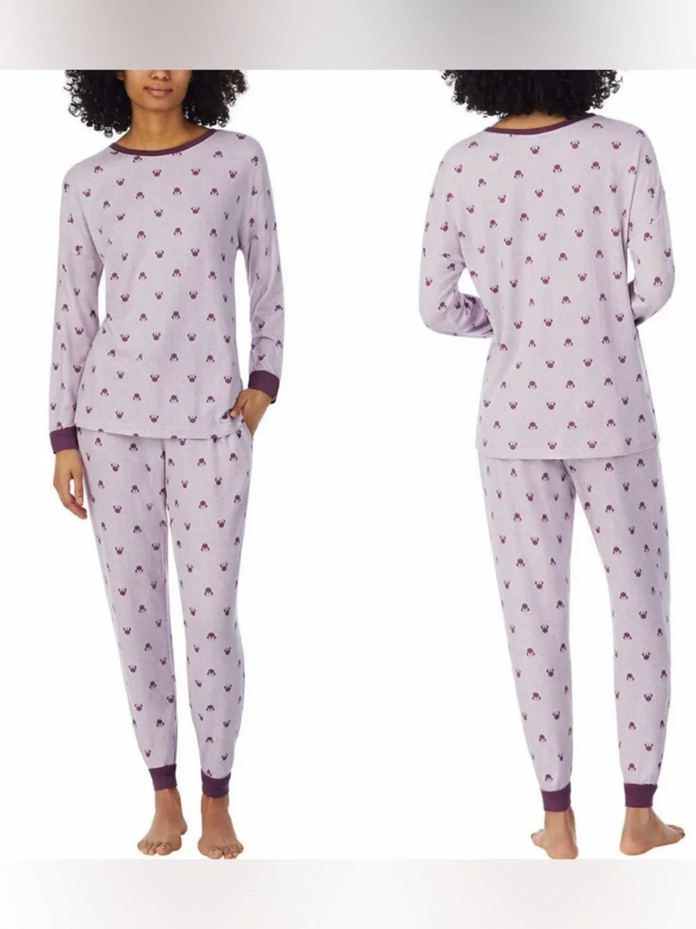 Disney Minnie Mouse 2-Piece Lounge Set Pajama Set Size L - Picture 1 of 10